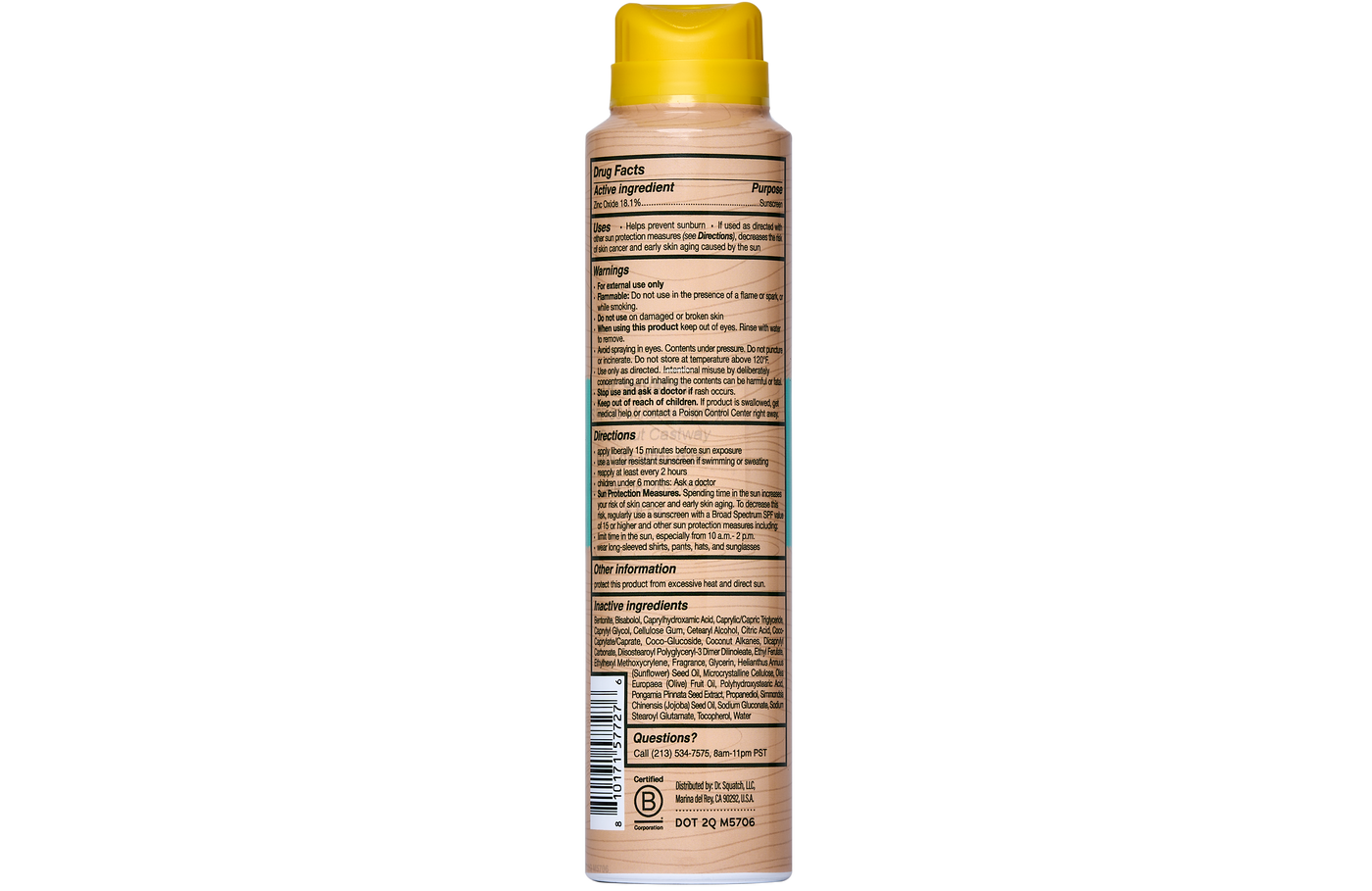 Spray Sunscreen | SPF 30 UVA/UVB Protection | Non-Greasy Mineral Sunscreen for Men X1