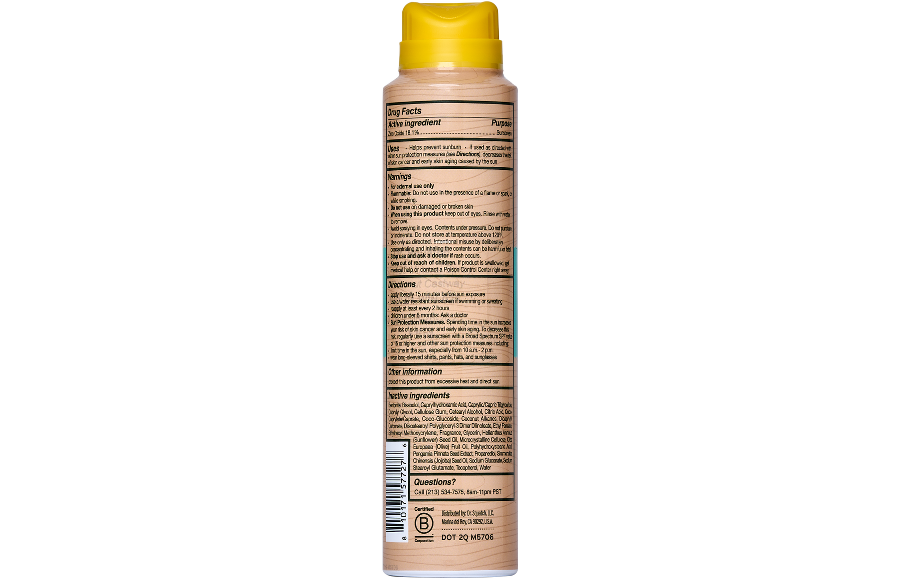 Spray Sunscreen | SPF 30 UVA/UVB Protection | Non-Greasy Mineral Sunscreen for Men X1