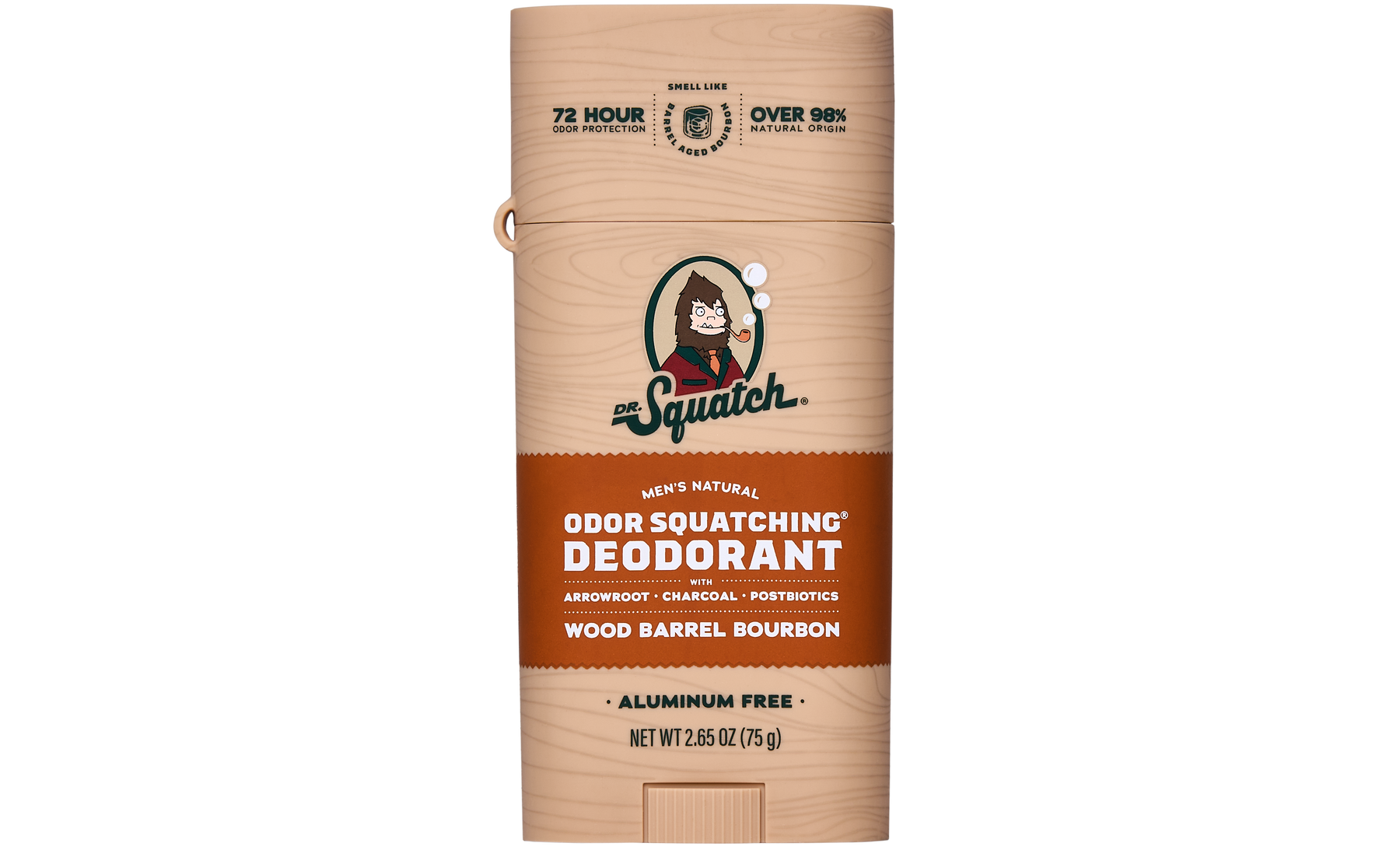 Wood Barrel Bourbon Deo Flask J7