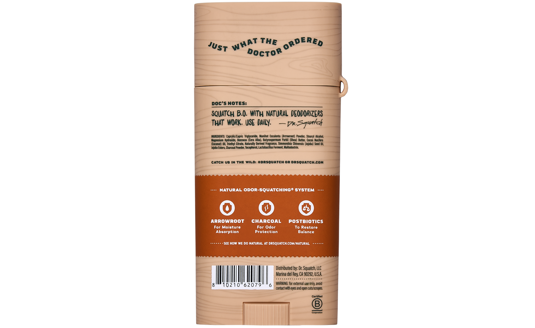 Wood Barrel Bourbon Deo Flask J7