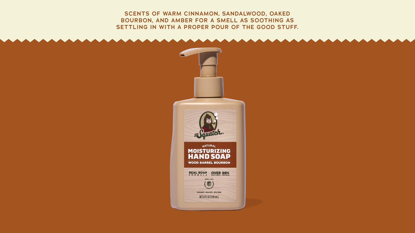 Wood Barrel Bourbon Hand Soap L4