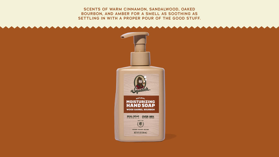 Wood Barrel Bourbon Hand Soap L4