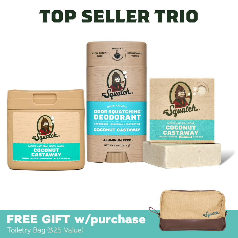 Soap, Deo, Body Wash + GWP Bag - Coconut Castaway J9