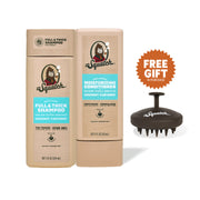 Hair Care Kit + Free Scalp Scrubber | Full & Thick Shampoo | Moisturizing Conditioner | Natural Products for Men E0