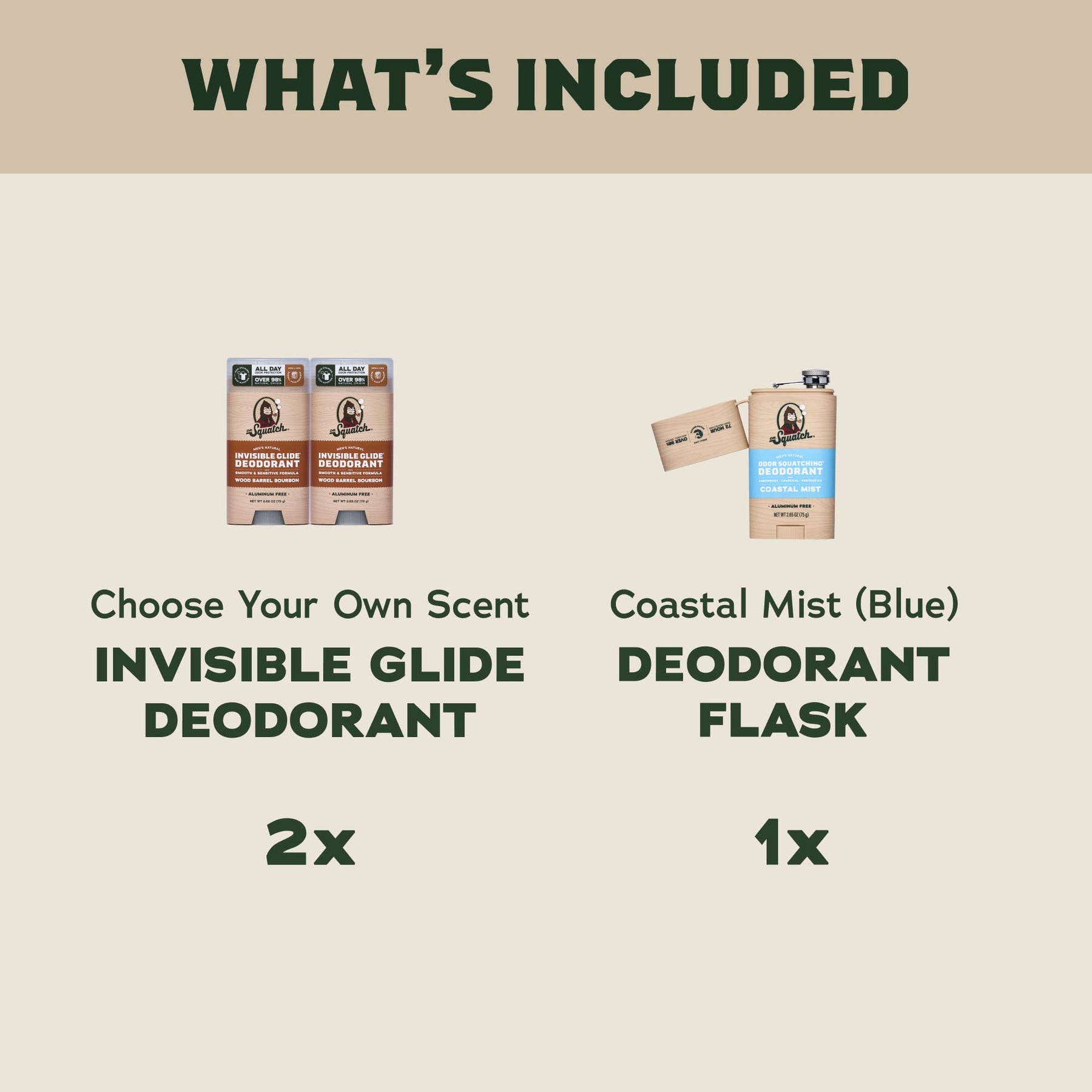 2-Pack Glide + Deo Flask H4