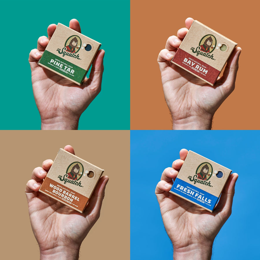 Woodsy 4-Pack Natural Bar Soap T6