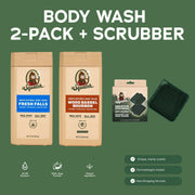 Body Wash 2-Pack + Scrubber P6