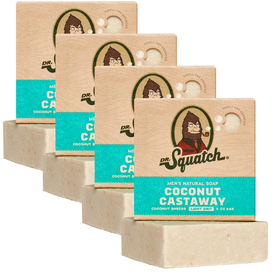 4-Pack Coconut Castaway Natural Bar Soap H4