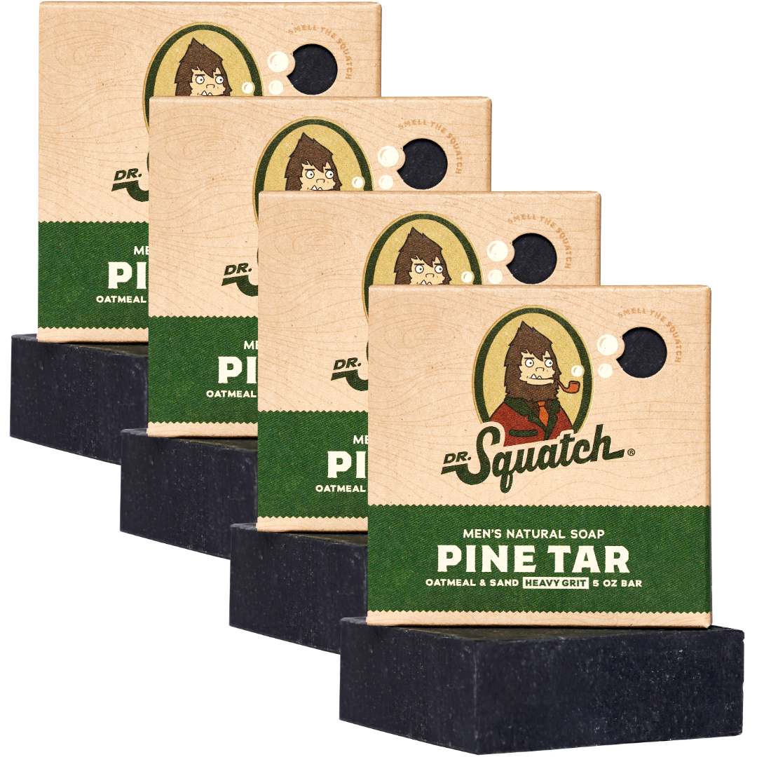 4-Pack Pine Tar Natural Bar Soap U3