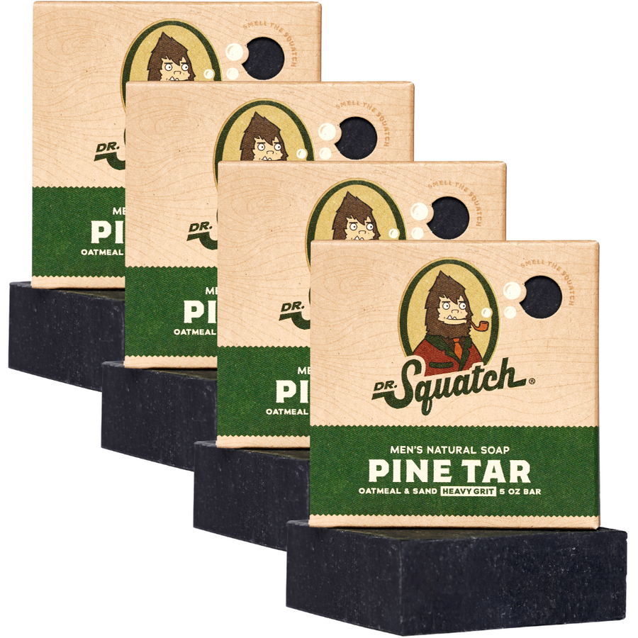 4-Pack Pine Tar Natural Bar Soap U3