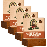 4-Pack Wood Barrel Bourbon Natural Bar Soap P8