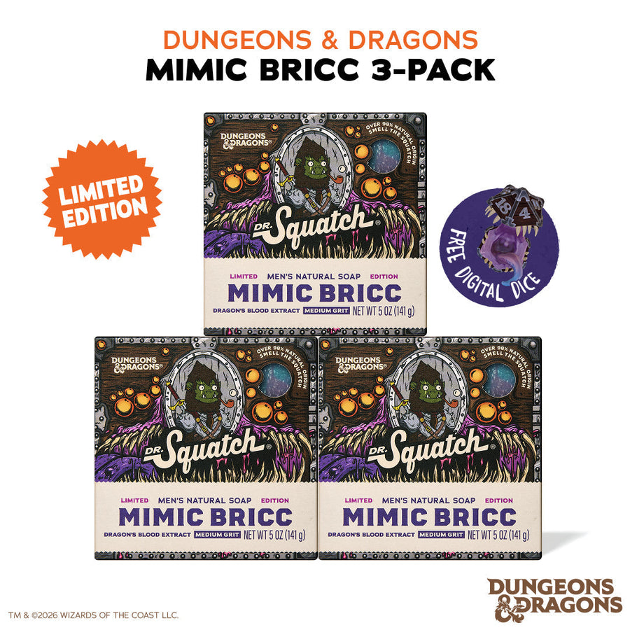 Dungeons & Dragons Mimic Bricc 3-Pack - Exclusive Limited Edition Bar Soap W1