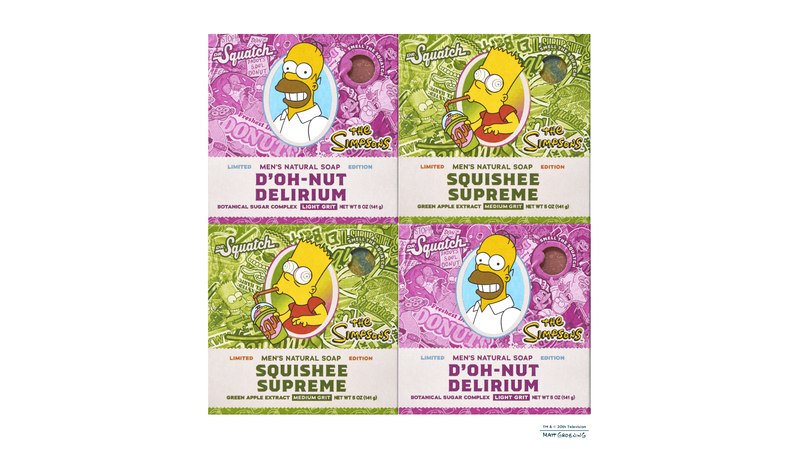 Simpsons Suds 4-Pack J3